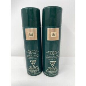 2x Vintage Amway Grooming Gear Shave Creme 8.8 oz.  USA MADE New Old Stock 1996